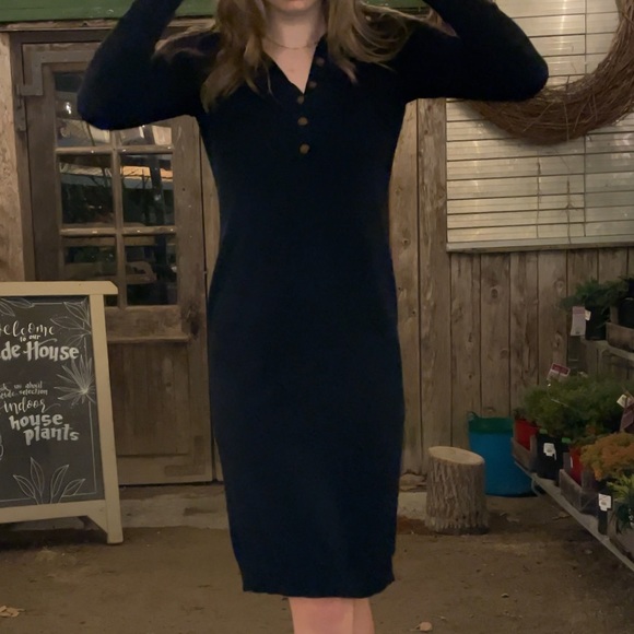 Button up midi dress - Picture 2 of 5